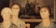 Grant Wood Daughter of Revolution Germany oil painting artist